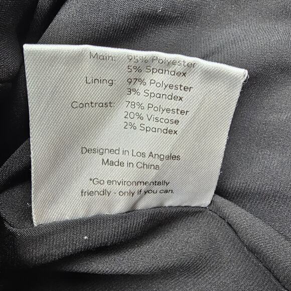 Fame & Partners Womans size 6 Everly Plaid and Black Career Midi Dress V-Neck - Picture 7 of 8